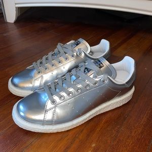 metallic stan smith with ultra boost bottom